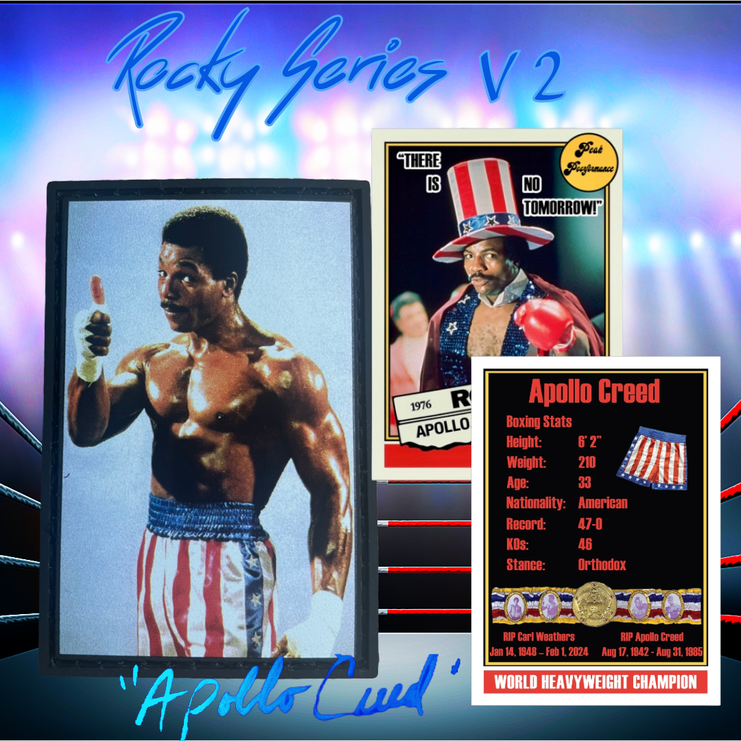 Apollo Creed Patch & Trading Card