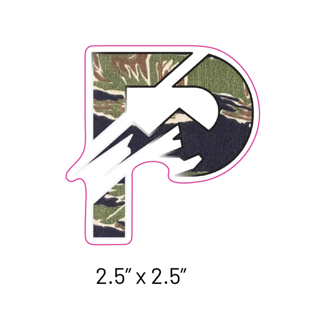 “P” Logo Jungle Tiger camo slap